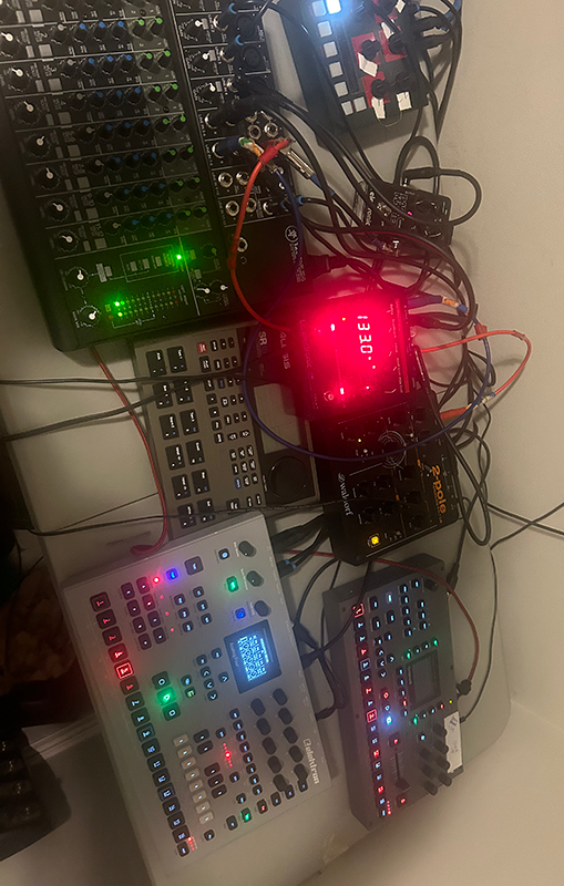 Studio shot of music equipment